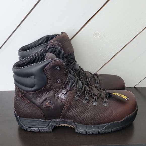 Excellent. ROCKY MobiLite Steel Toe Waterproof Work Boots Size 14 - Picture 1 of 9